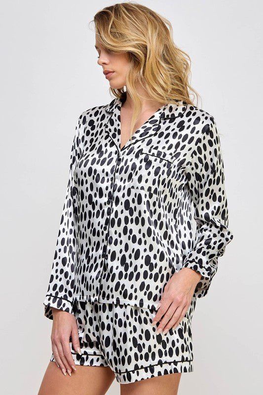 Ultimate Comfort Satin Pajama Set - Bee Creek Apparel
