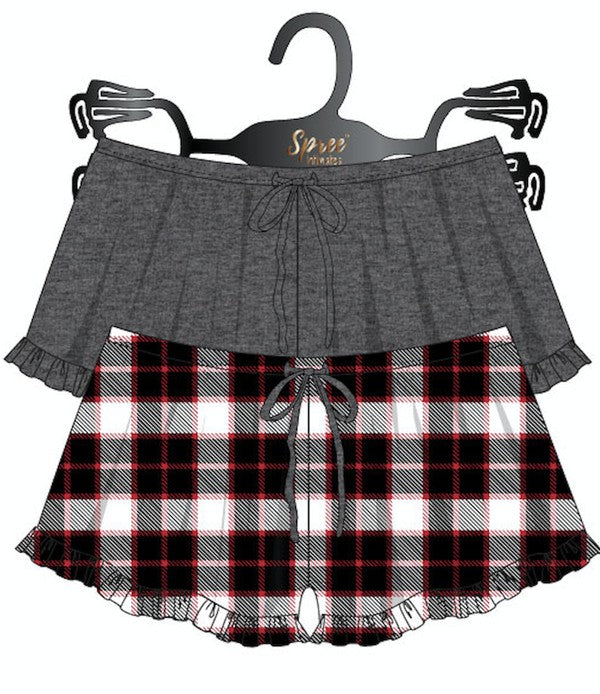 Ruffle Hem Shorts 2-Pack - Bee Creek Apparel