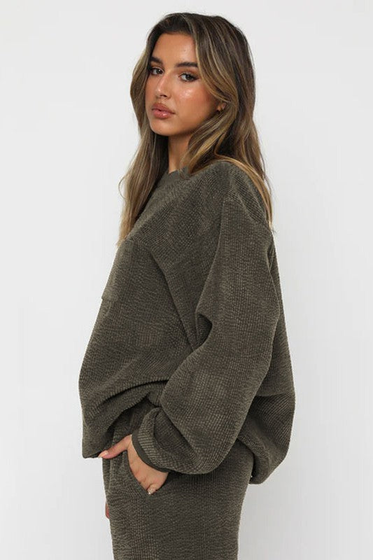 Two Piece Corduroy Western Set - Bee Creek Apparel
