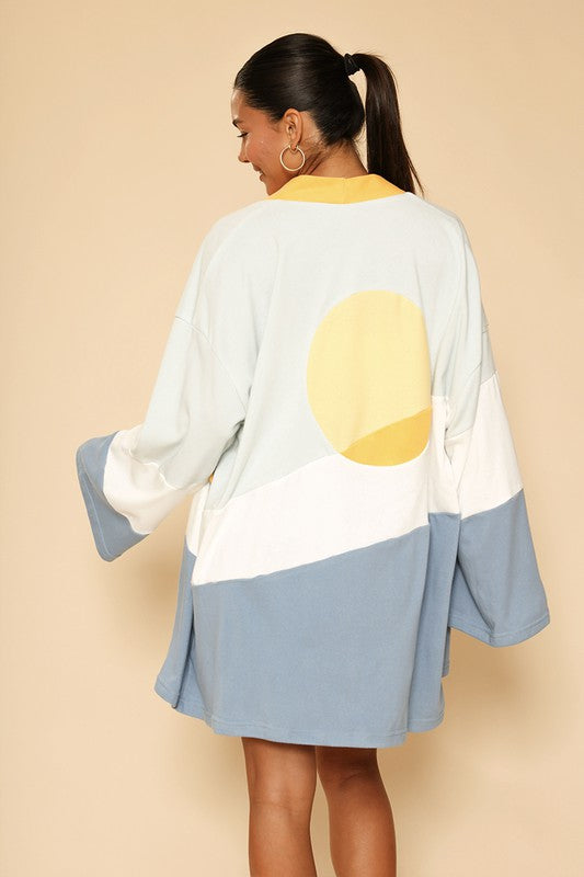 Let The Sunset Terry Cloth Robe - Bee Creek Apparel