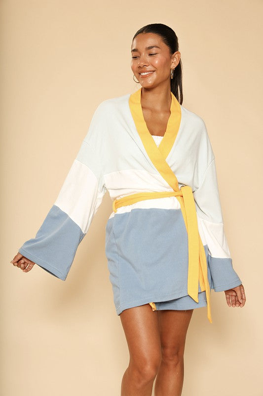 Let The Sunset Terry Cloth Robe - Bee Creek Apparel