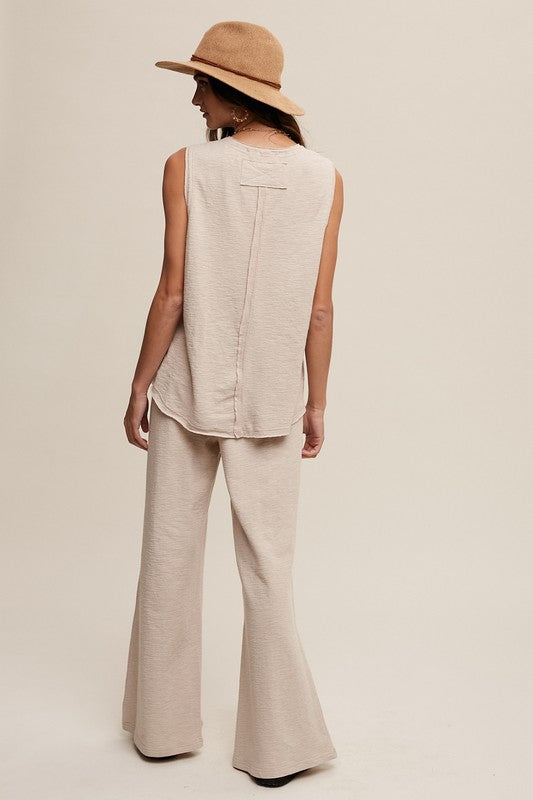Soft Knit Tank and Sweat Pant Set - Bee Creek Apparel