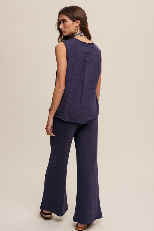 Soft Knit Tank and Sweat Pant Set - Bee Creek Apparel