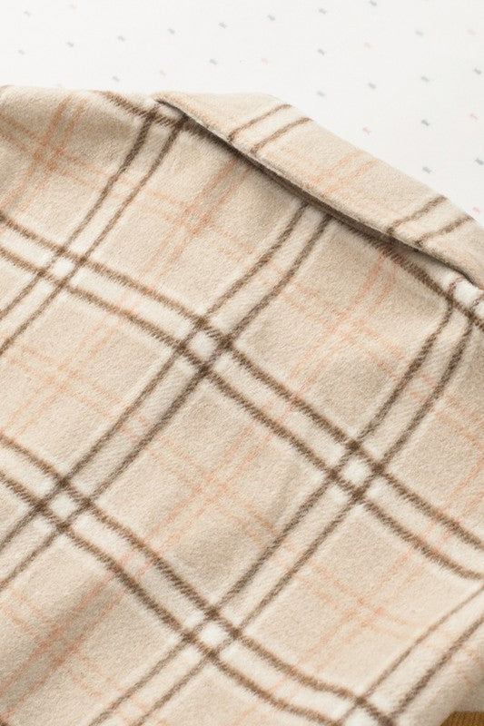 The Patch Plaid Color Block Shirt Shacket - Bee Creek Apparel