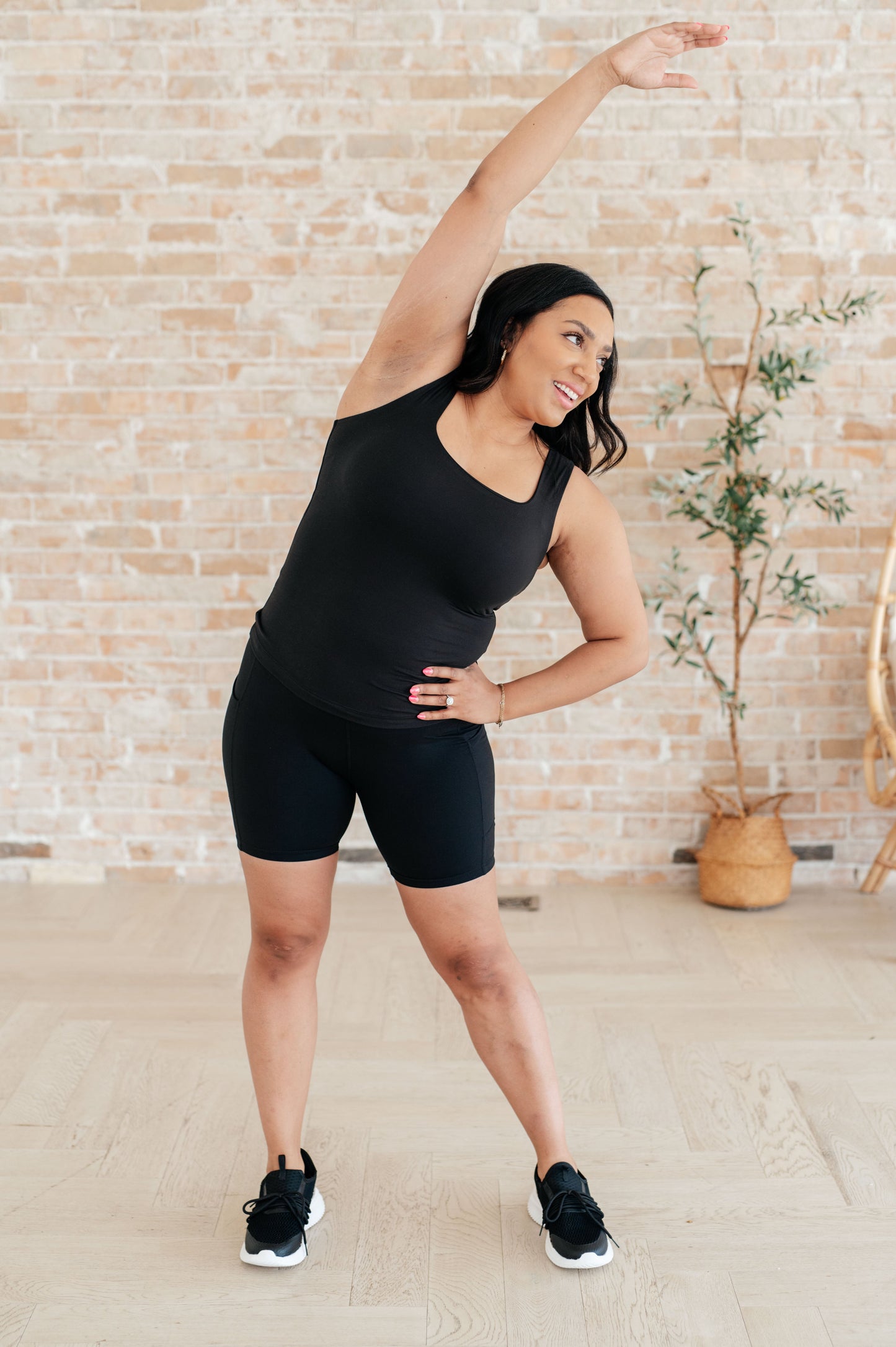 Getting Active Biker Shorts in Black - Bee Creek Apparel