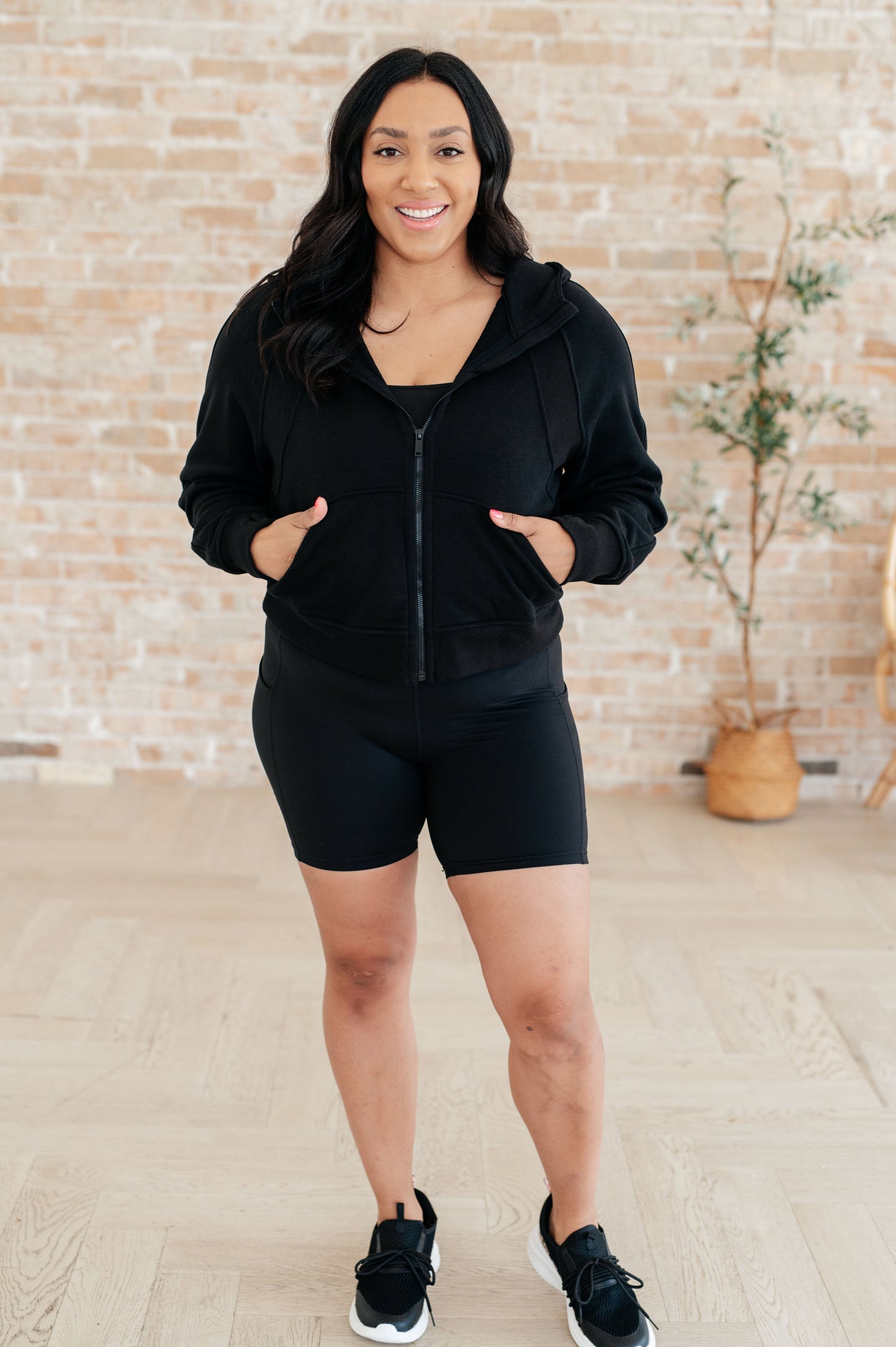 Getting Active Biker Shorts in Black - Bee Creek Apparel