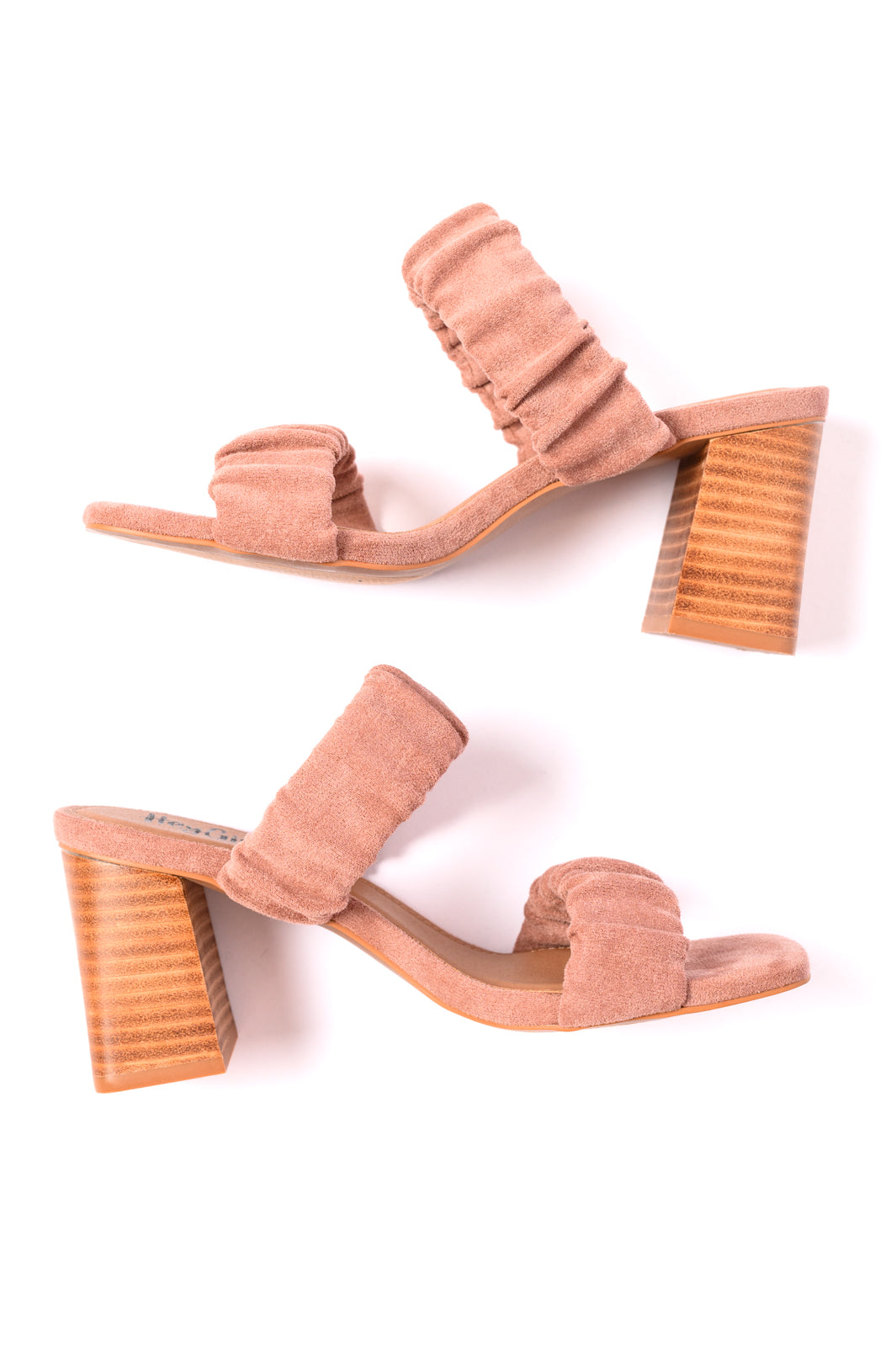 Tropic Like it's Hot Heels in Blush Suede - Bee Creek Apparel