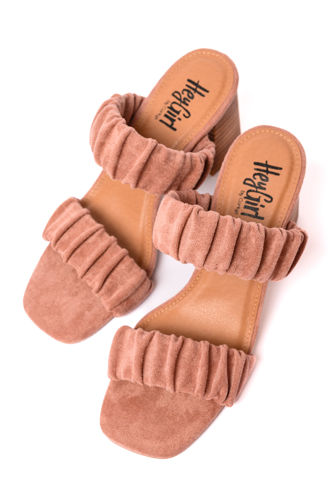 Tropic Like it's Hot Heels in Blush Suede - Bee Creek Apparel