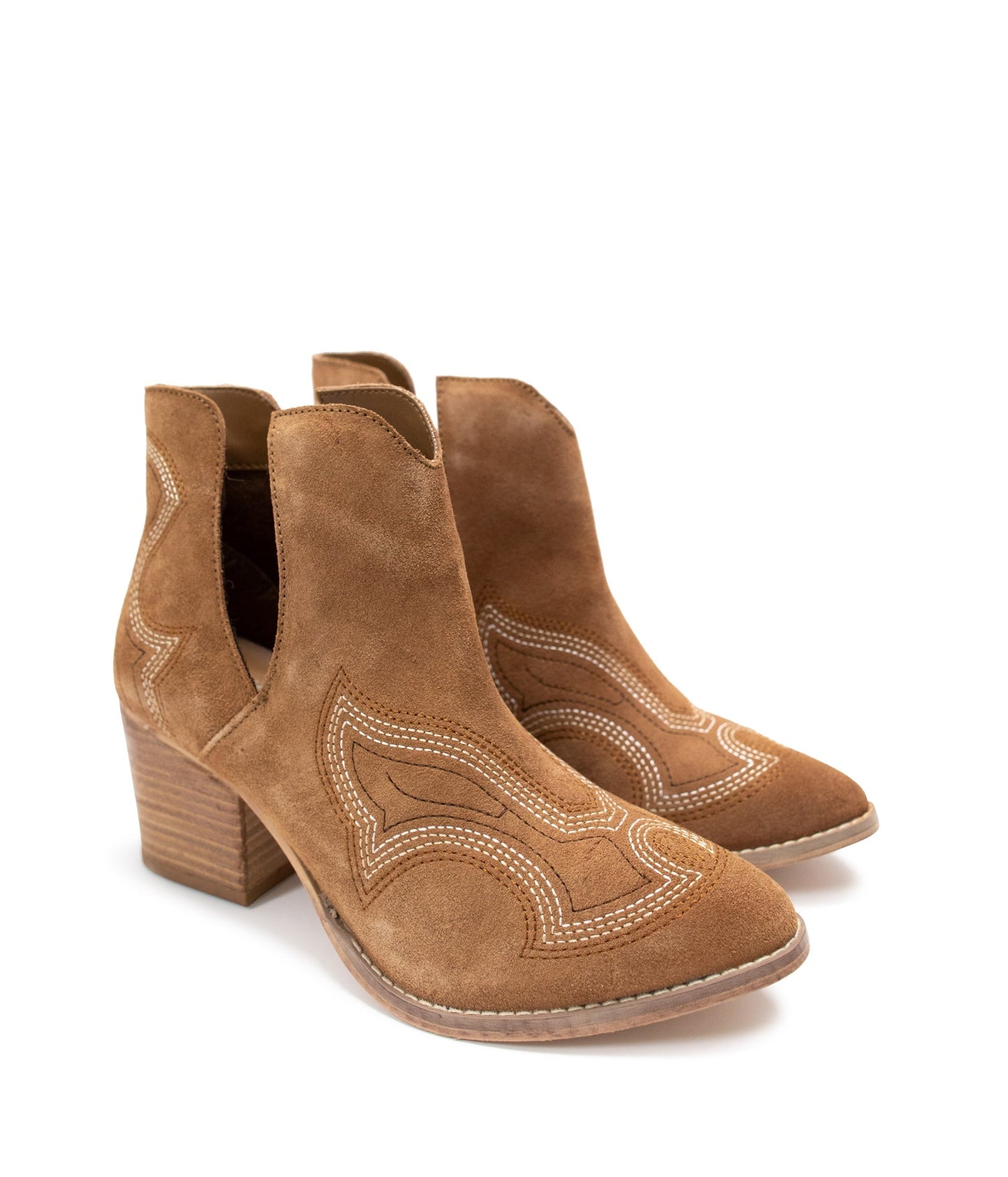 Journee Ankle Boots in Tan - Bee Creek Apparel