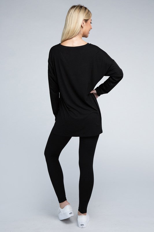 Activewear Brushed DTY Microfiber Loungewear Set - Bee Creek Apparel