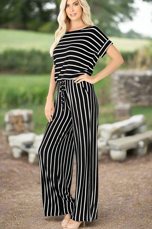 This Striped Jumpsuit Stand Out