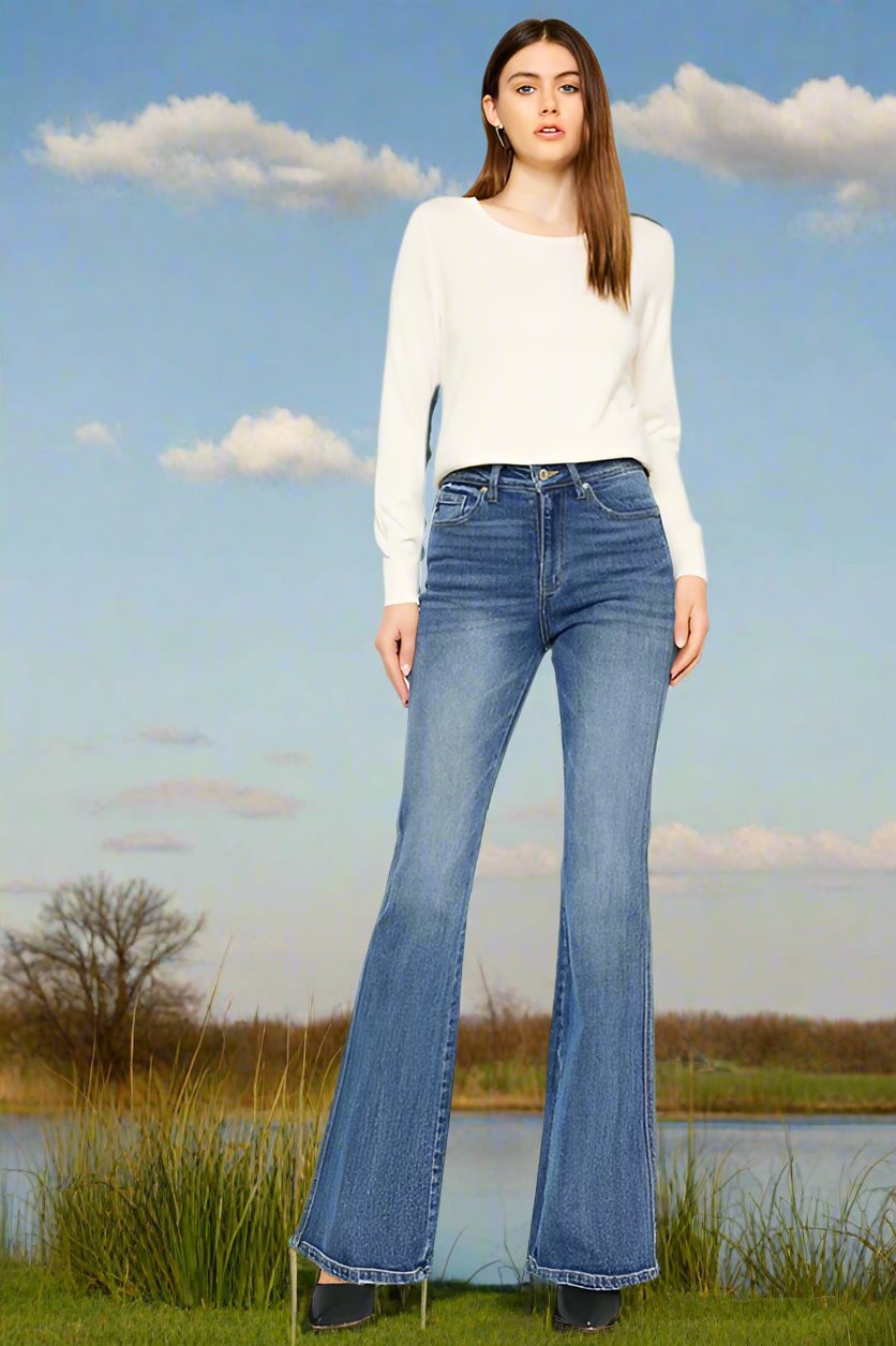 High Rise Flare Jeans