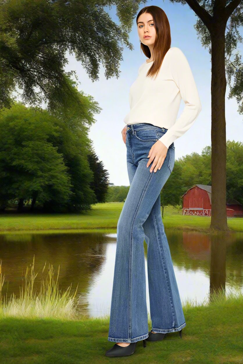 High Rise Flare Jeans