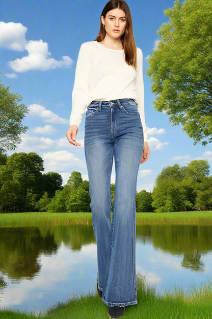 High Rise Flare Jeans