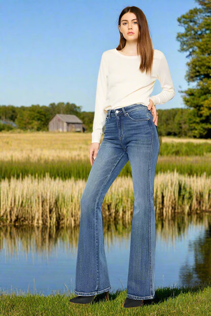 High Rise Flare Jeans