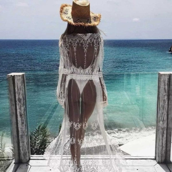 White Lace Swimsuit Cover Up