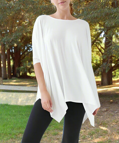 American-Made Bamboo Poncho Tunic