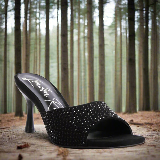 Imprint Diamante Stud Slip On Sandals