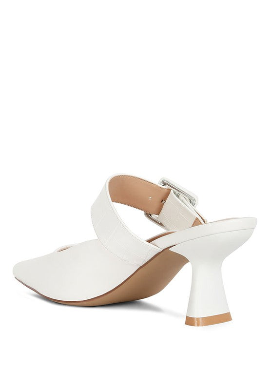 Star Slim Block Heel Mules