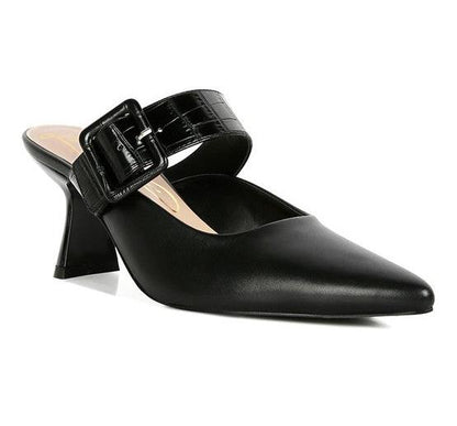 Star Slim Block Heel Mules