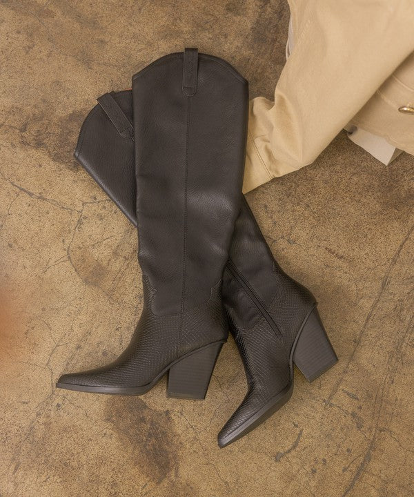 Classic Knee High Western Boots