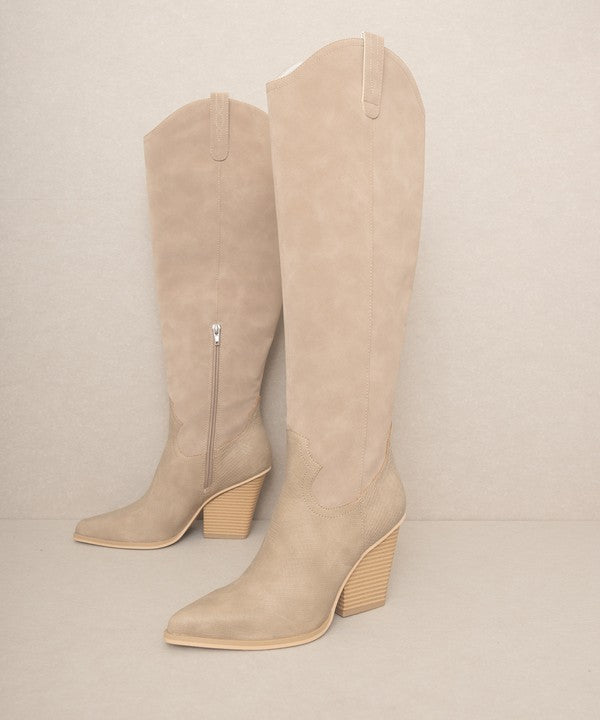 Classic Knee High Western Boots