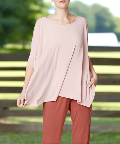 American-Made Bamboo Poncho Tunic