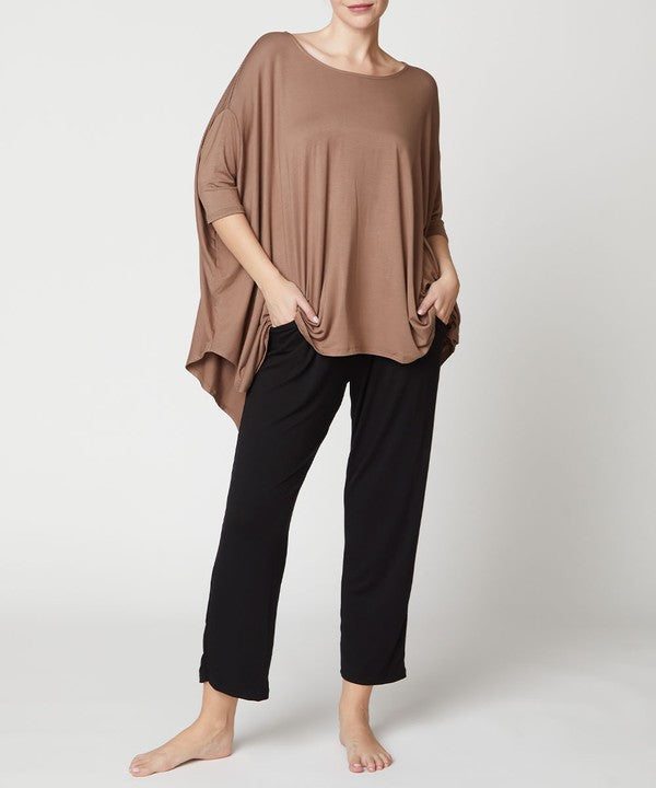 American-Made Bamboo Poncho Tunic