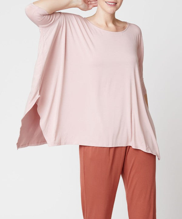 American-Made Bamboo Poncho Tunic