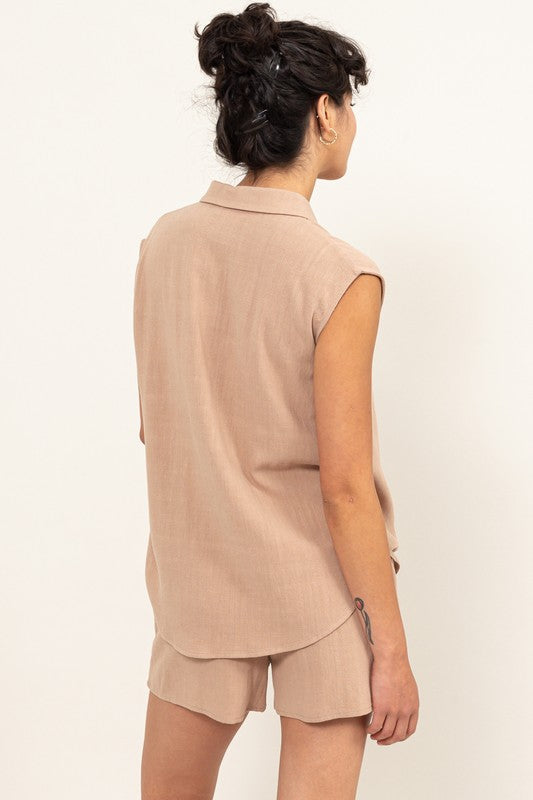 Elevate Your Summer Style With Linen Shirt and Shorts Set - Bee Creek Apparel