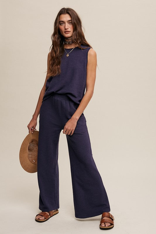 Soft Knit Tank and Sweat Pant Set - Bee Creek Apparel
