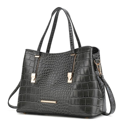 Our Aurelia Vegan Leather Crocodile Tote Bag by Mia K