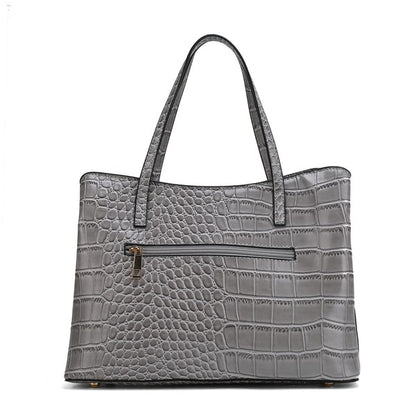 Our Aurelia Vegan Leather Crocodile Tote Bag by Mia K