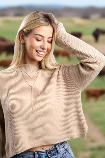 Mock Neck Pullover