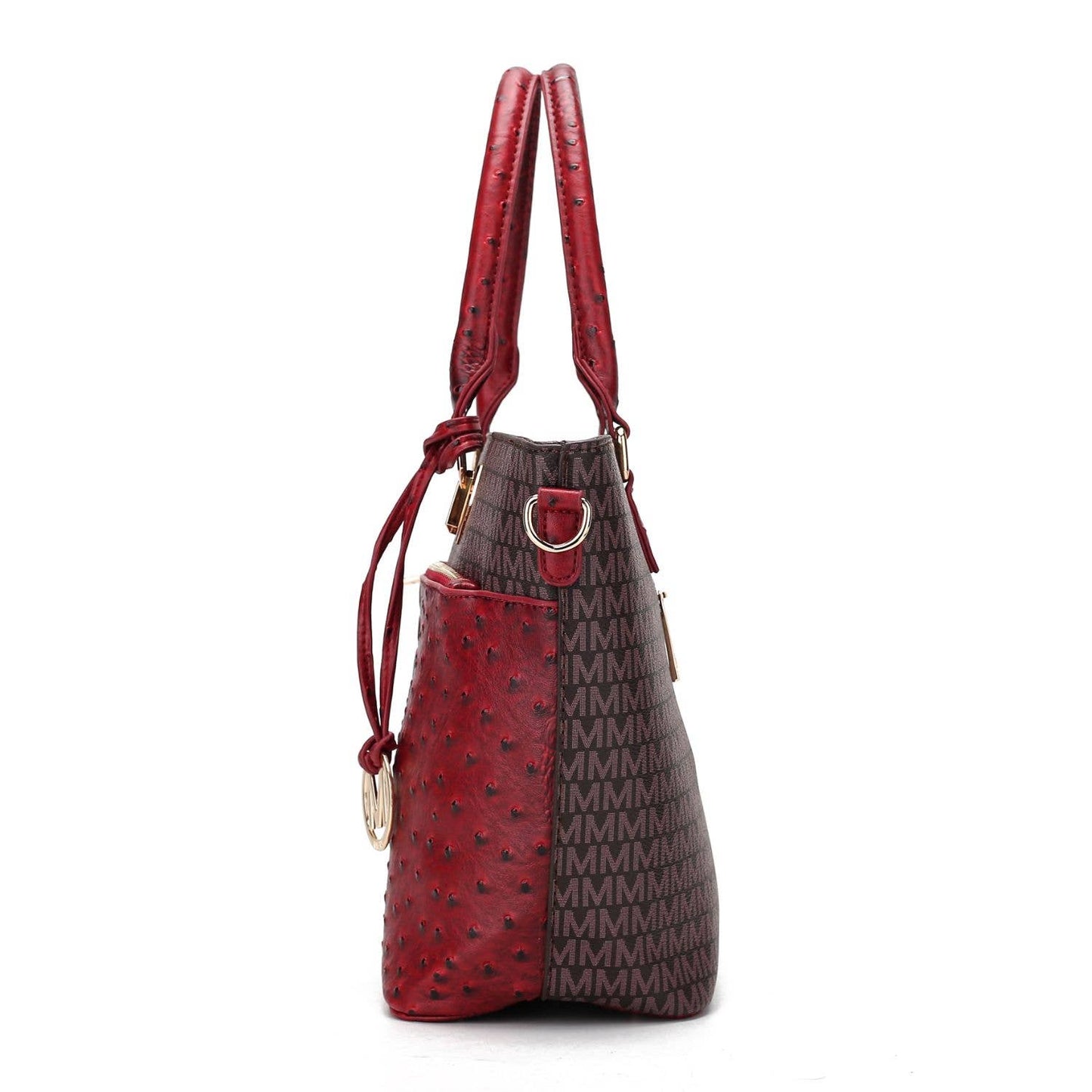 MKF Collection by Mia K - Grace Signature and Croc Embossed Tote Handbag Women