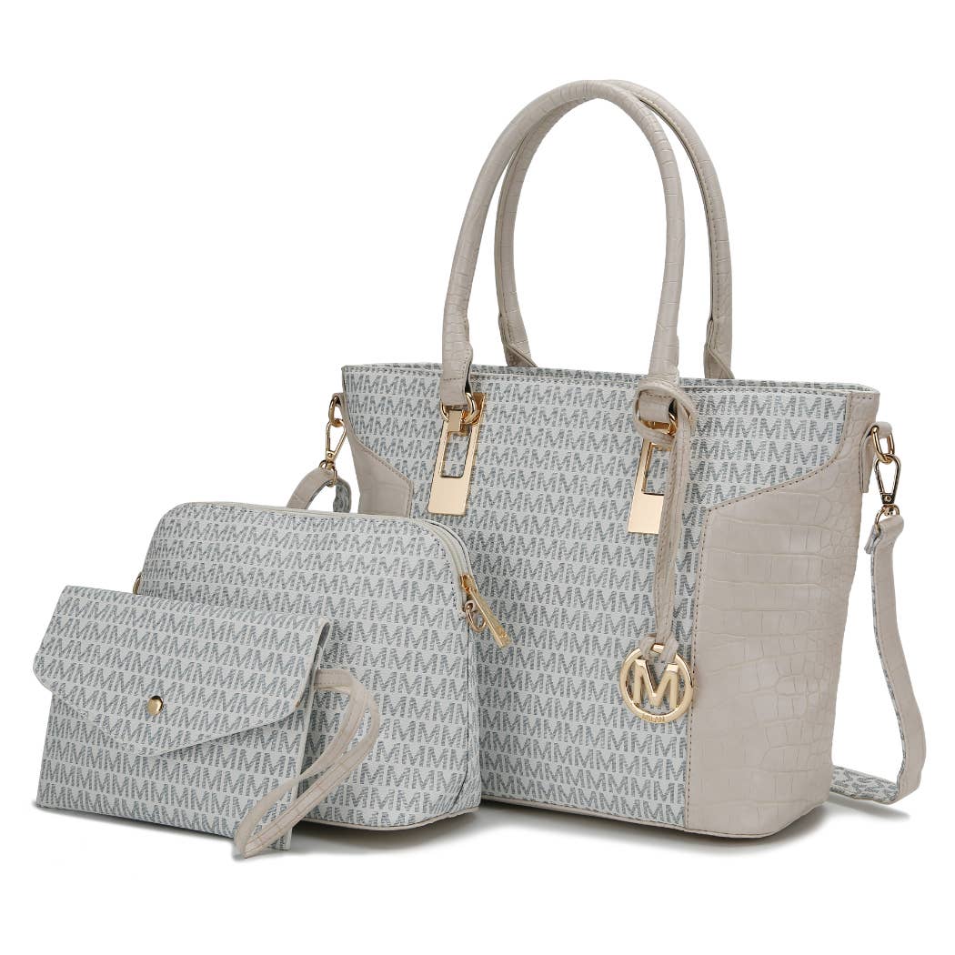 MKF Collection by Mia K - Shonda 3 PC Set - Tote, Handbag, & Wallet