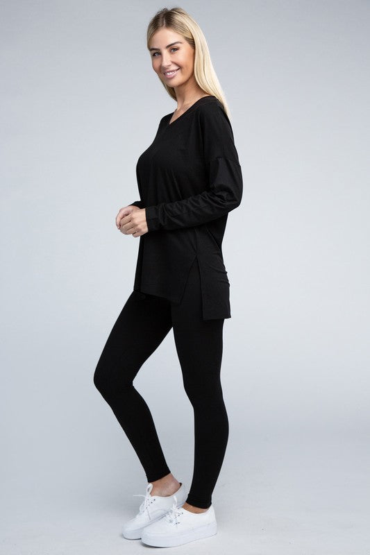 Activewear Brushed DTY Microfiber Loungewear Set - Bee Creek Apparel