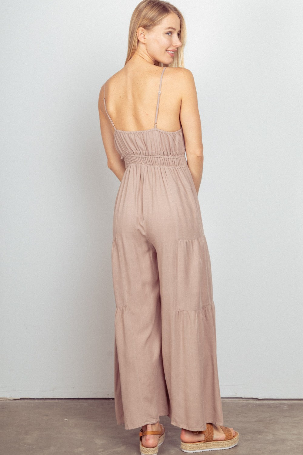 The Woven Wide Leg Jumpsuit