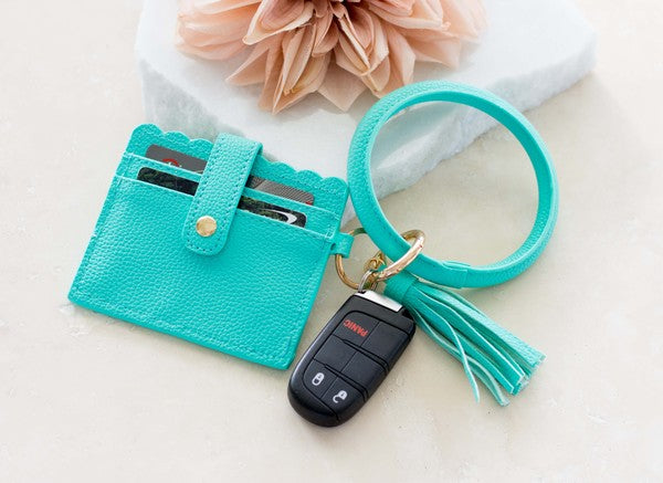 Key Ring with ID Wallet & Bracelet