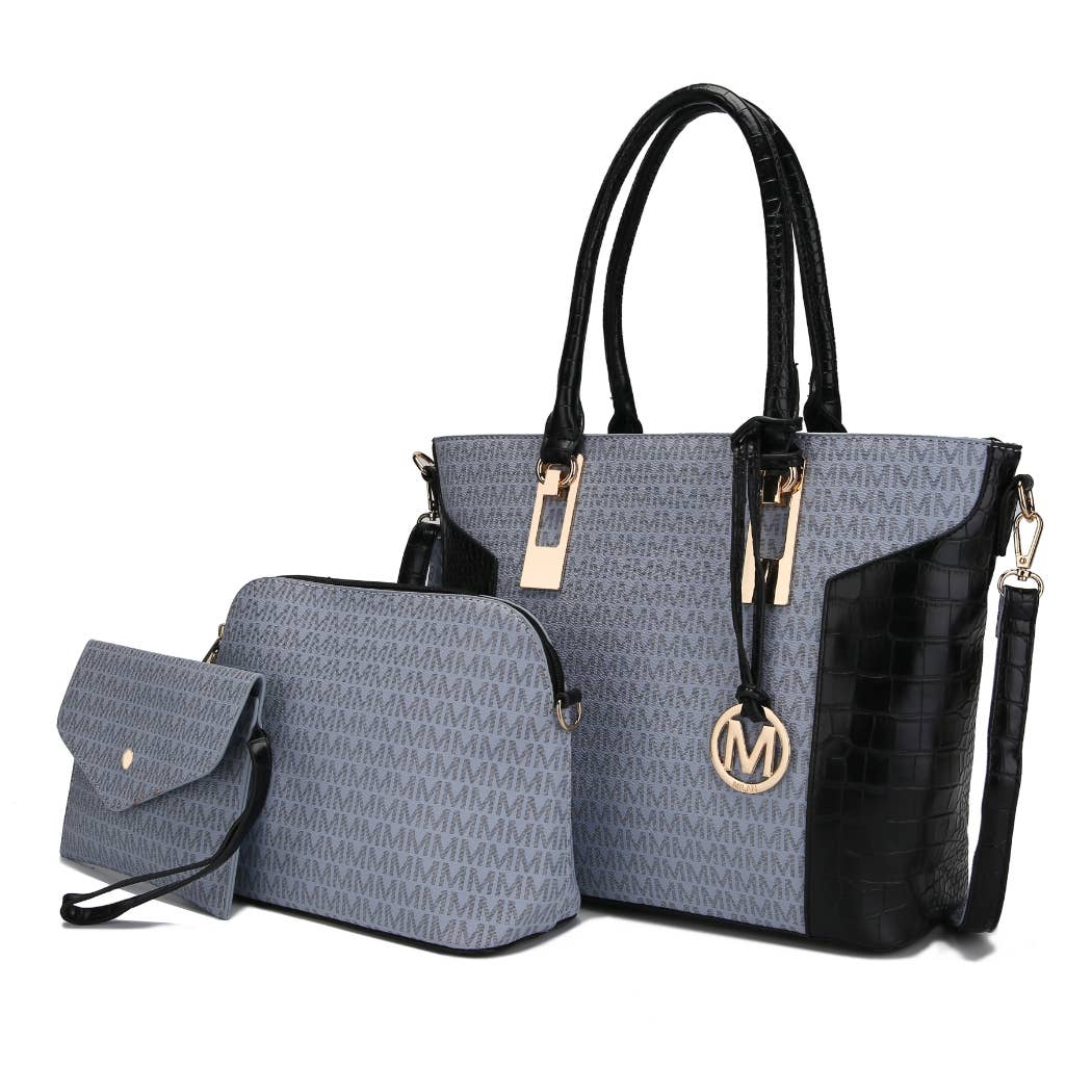 MKF Collection by Mia K - Shonda 3 PC Set - Tote, Handbag, & Wallet