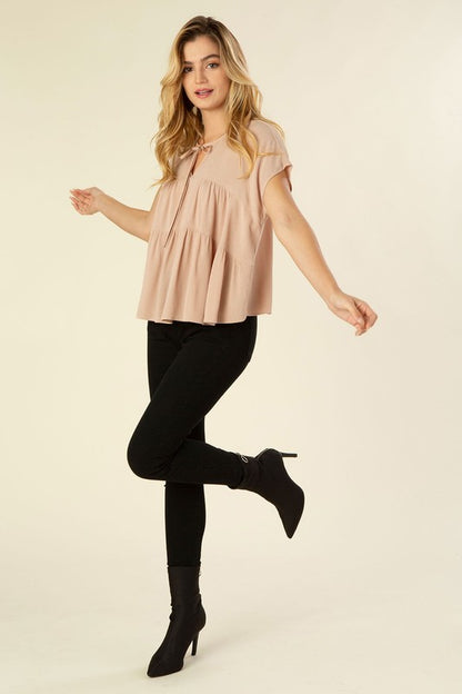 A Line Tiered Blouse