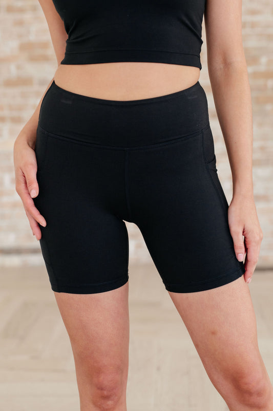 Getting Active Biker Shorts in Black - Bee Creek Apparel