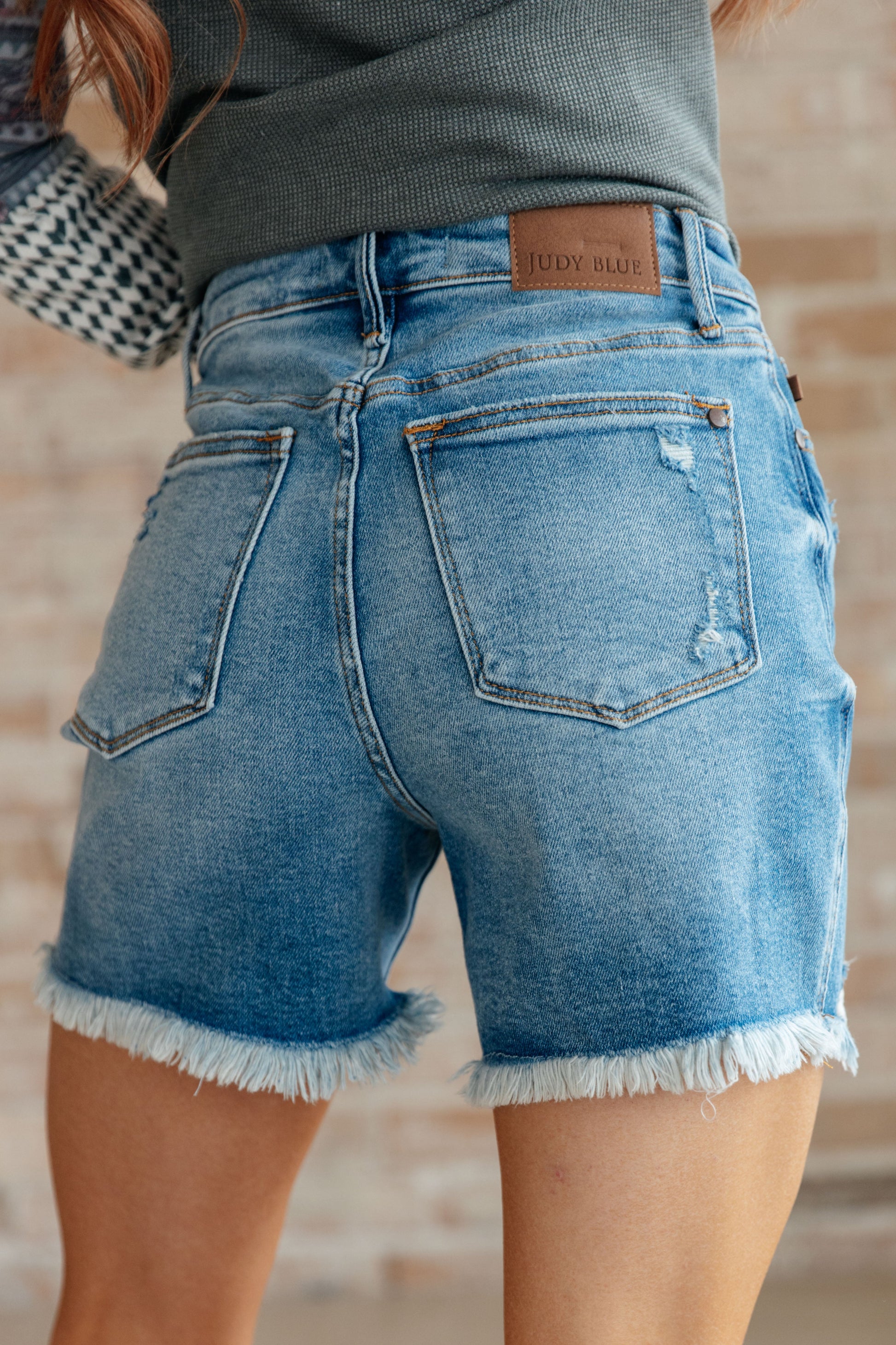 Kara High Rise Rigid Magic Button Fly Cutoff Shorts - Bee Creek Apparel