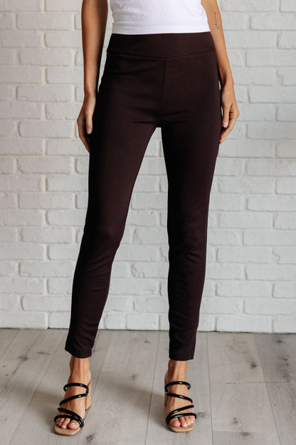 Magic Skinny Slimming Pants in Chocolate