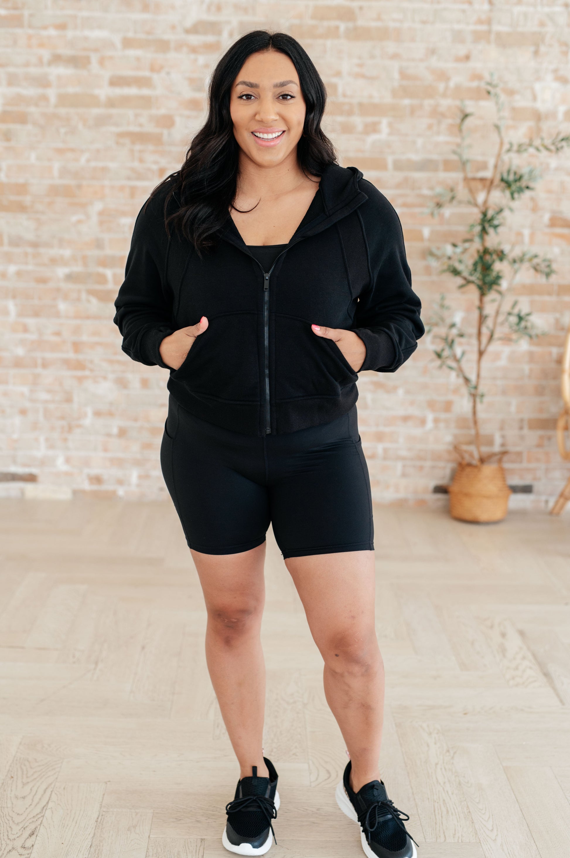 Getting Active Biker Shorts in Black - Bee Creek Apparel