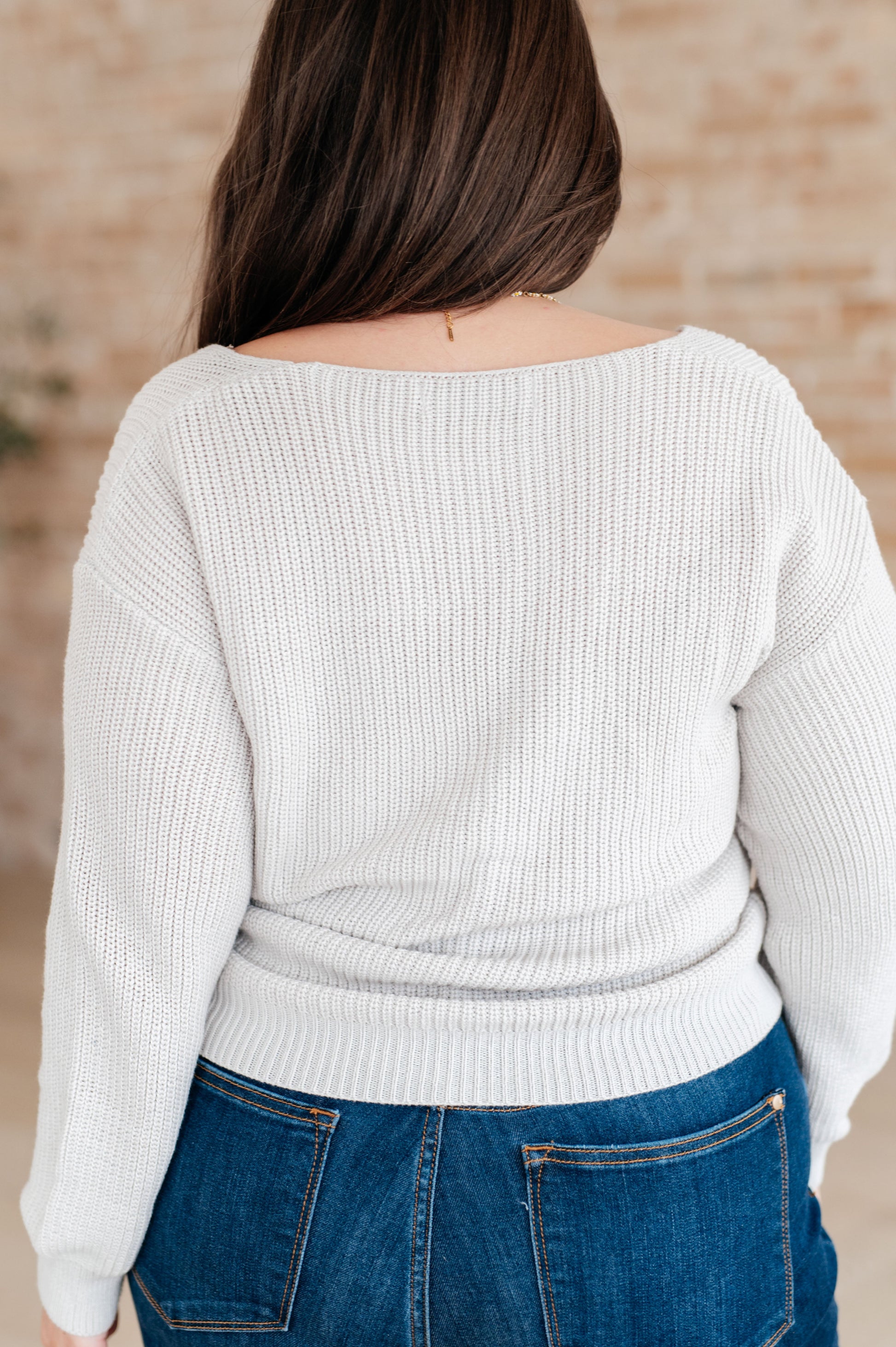 Told You So Ribbed Knit V Neck Sweater - Bee Creek Apparel