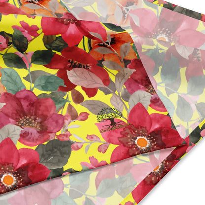 Bee Creek Apparel's "Floral Waves" Bandana Tie