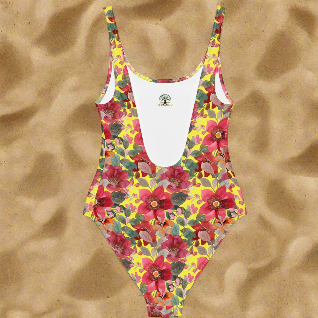 Bee Creek Apparel's  "Floral Waves" One-Piece Swimsuit