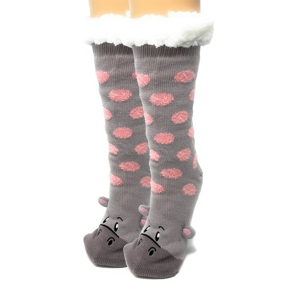 Hip Hippo - Women's Slipper Socks