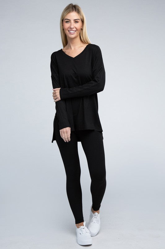 Activewear Brushed DTY Microfiber Loungewear Set - Bee Creek Apparel